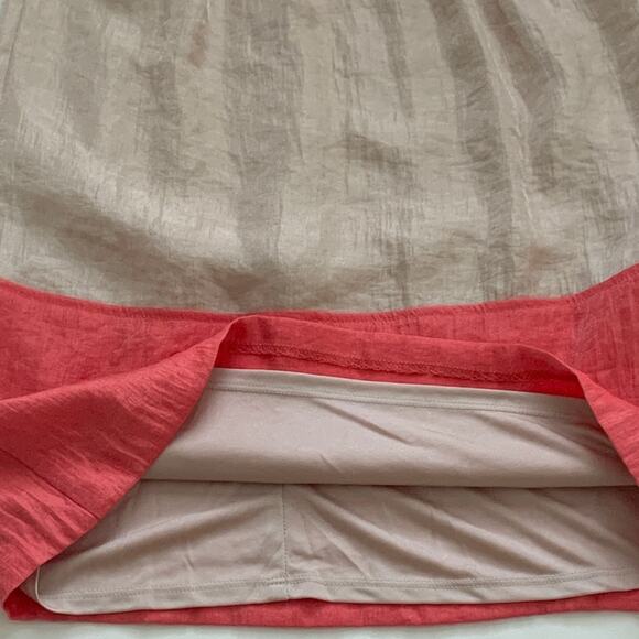 Alexia Admor New York Dress Tangerine Taupe Beaded Neckline Sleeveless Small - Picture 9 of 13